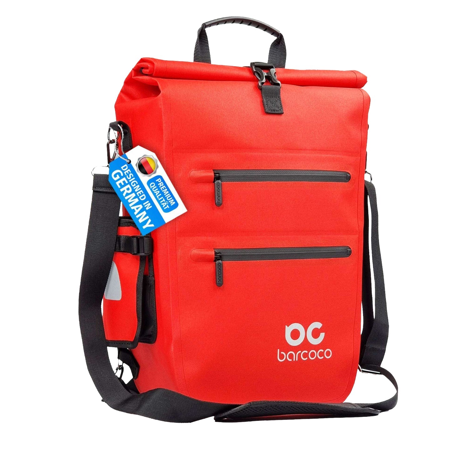 barcoco fahrradtaschen gepäckträger rot