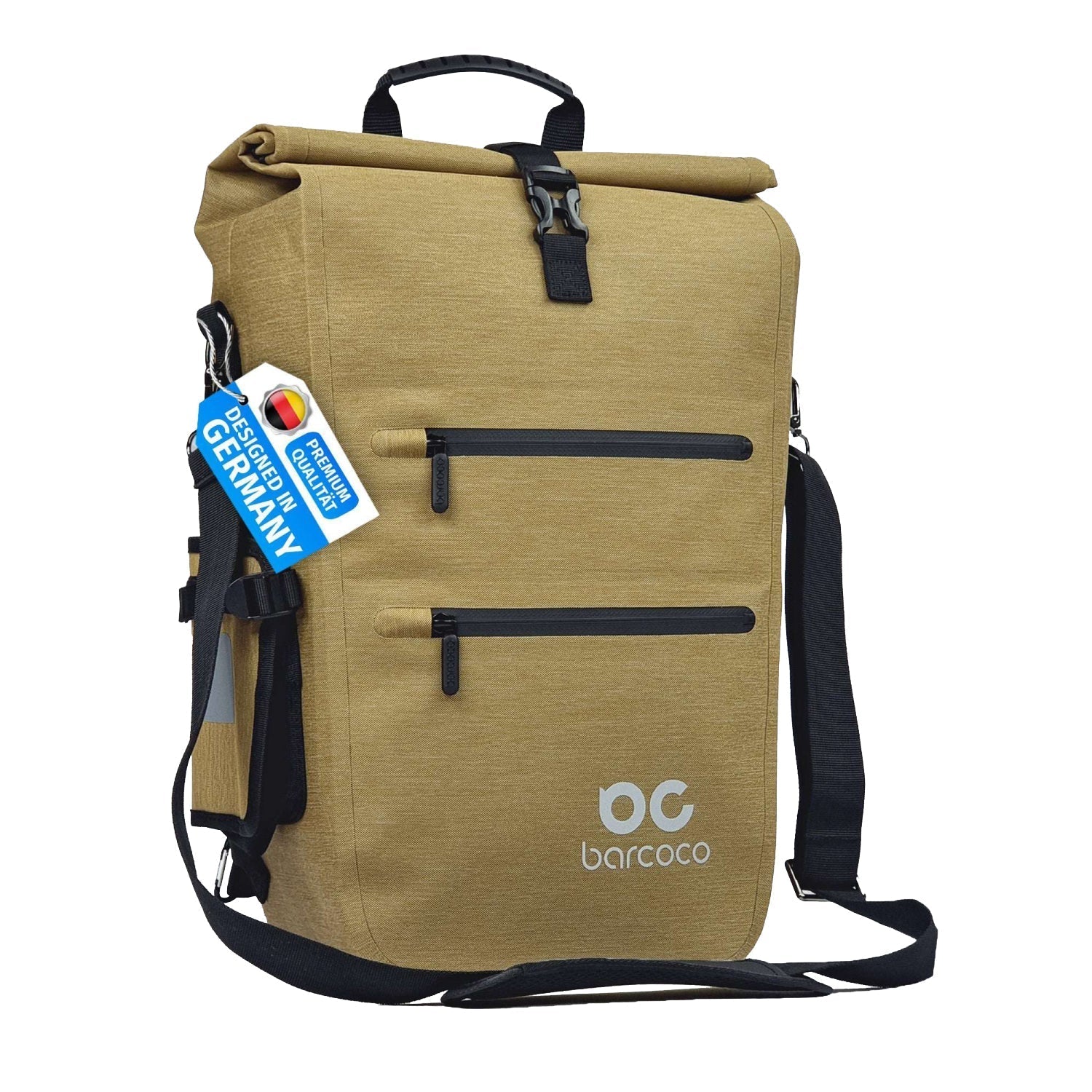 barcoco fahrradtasche gepäckträger beige