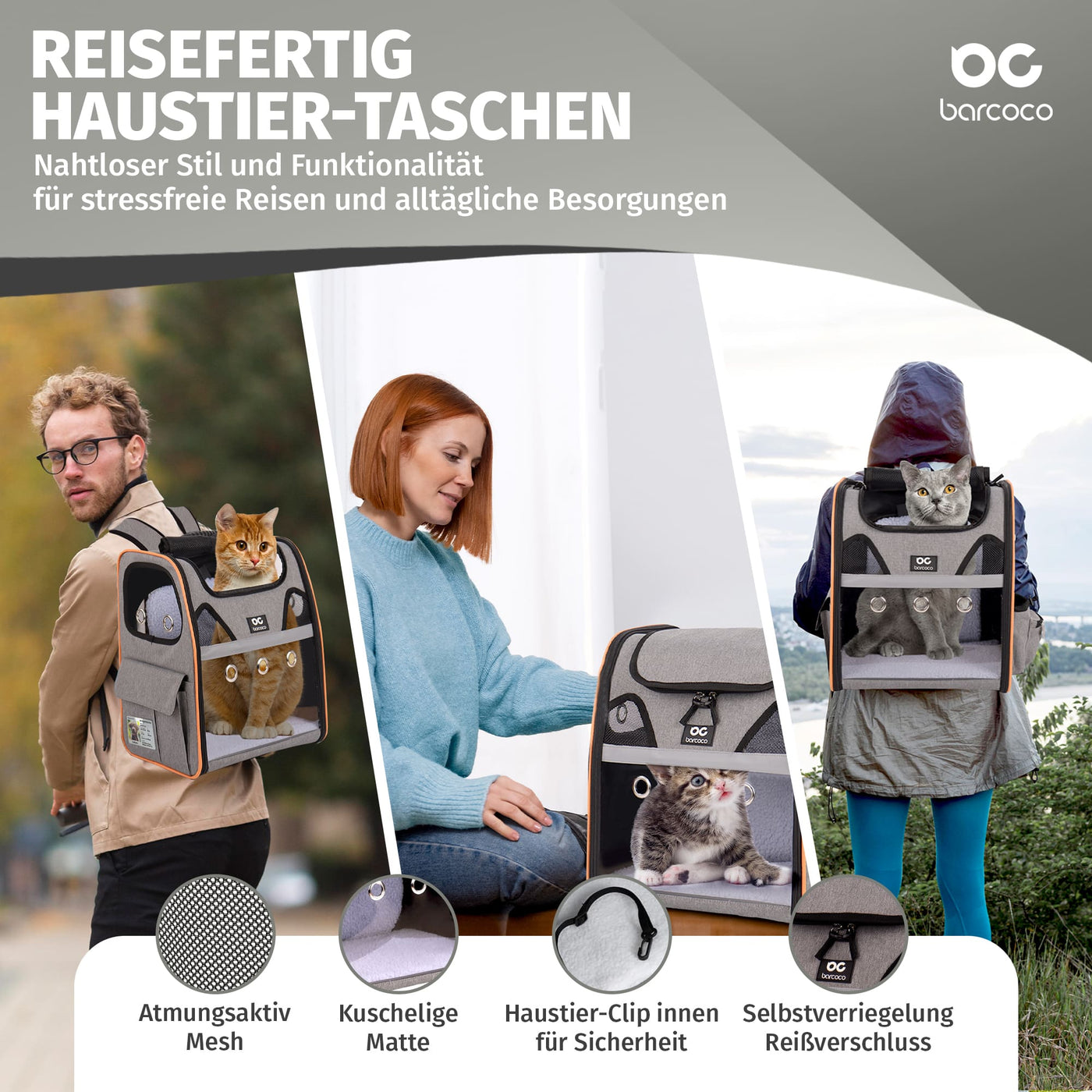 haaustertucksack für katzen