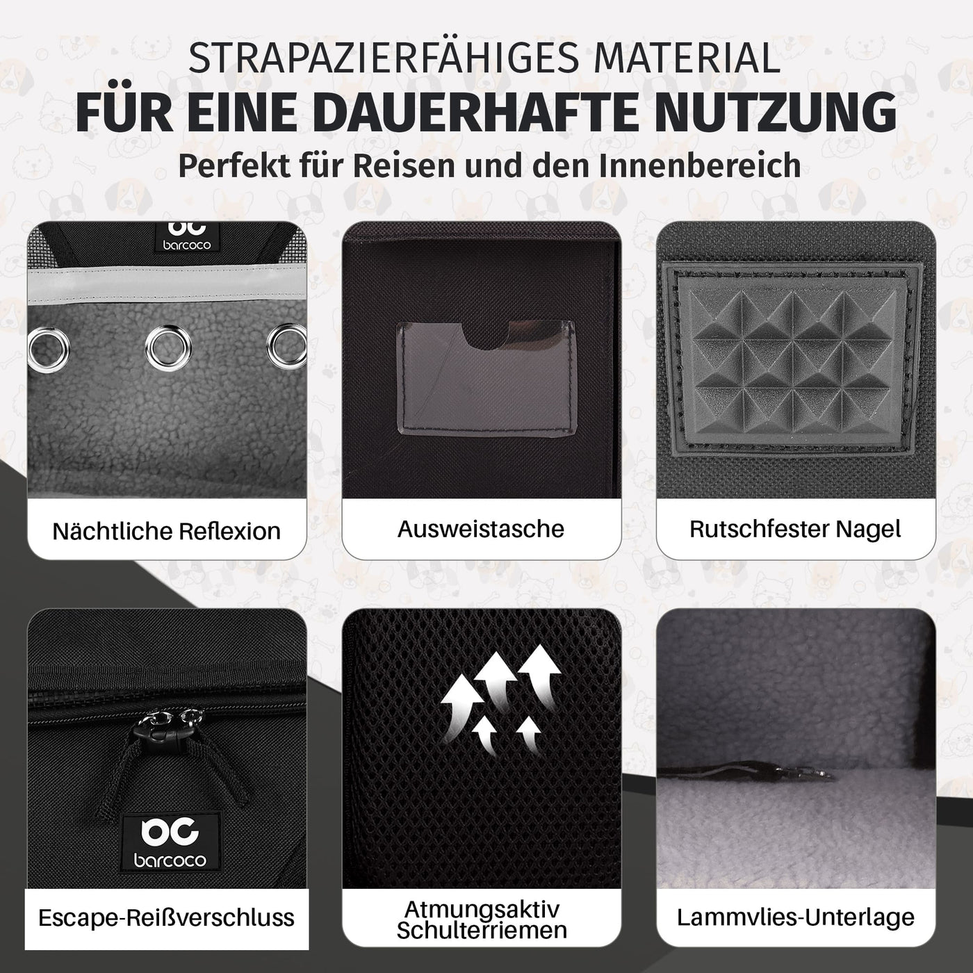hunde katzen rucksack