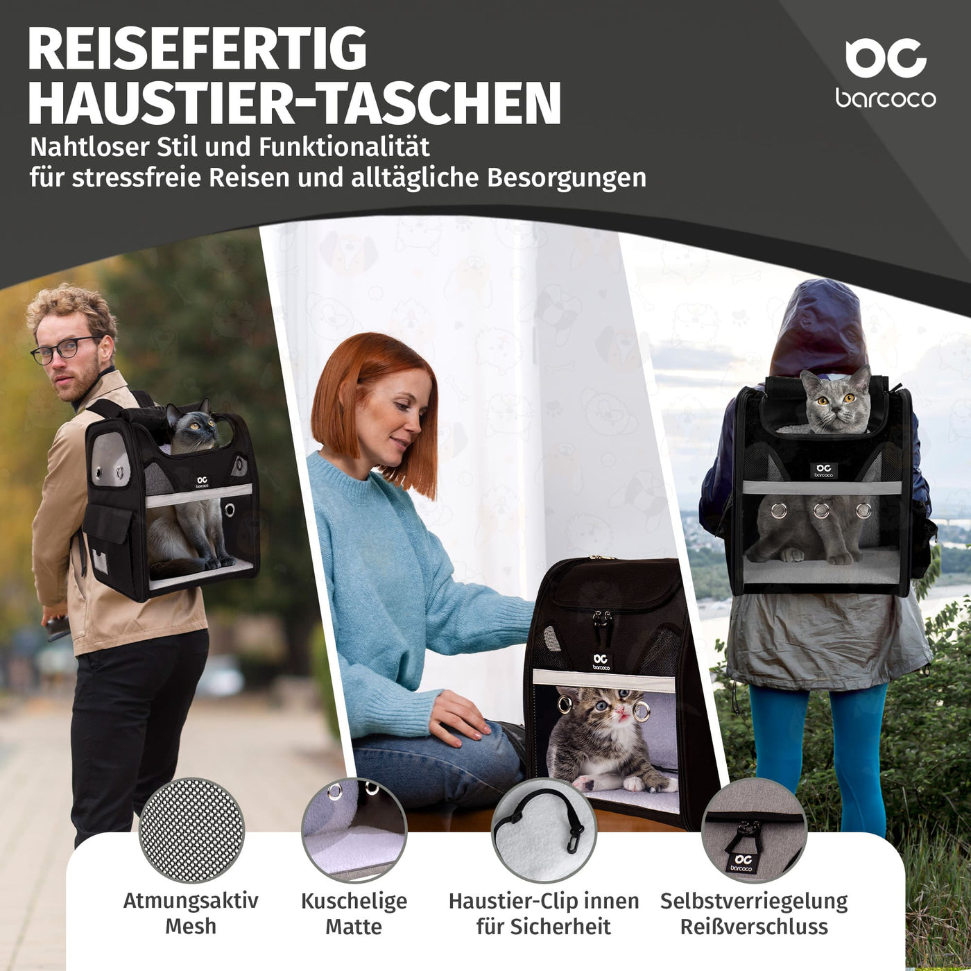 katzenrucksack groß